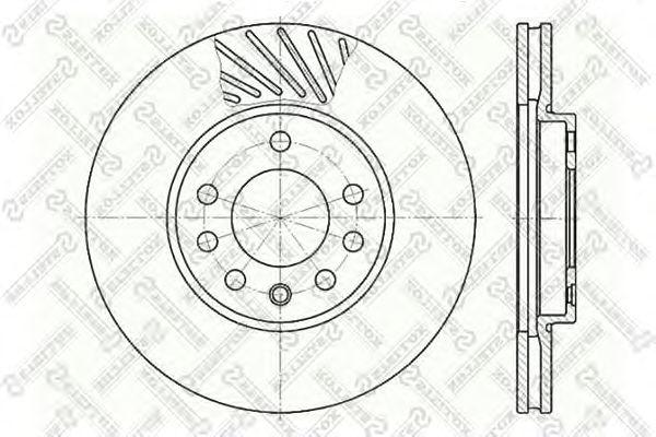 Купить STELLOX 6020-3630V-SX Диск тормозной передний