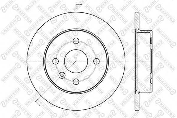 Купить STELLOX 6020-3633-SX Диск тормозной задний
