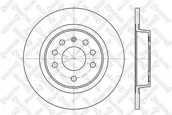 Купить STELLOX 60203646SX диск тормозной задний\ Opel Vectra 1.6-2.2DTi 02 60203646SX