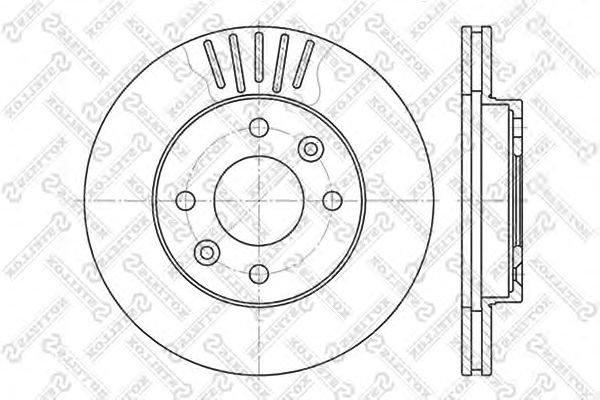 Купить STELLOX 60203909VSX диск тормозной перед. 60203909VSX