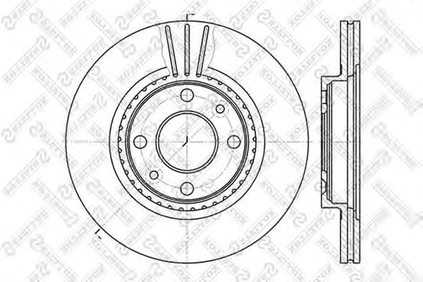 Купить STELLOX 60203910VSX Диск торм. пер. Renault Clio/Megane/R19 | перед |