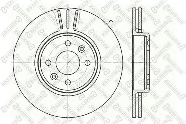 Купить STELLOX 60203919VSX Диск торм.пер. Renault Clio/Megane/Lagun | перед |