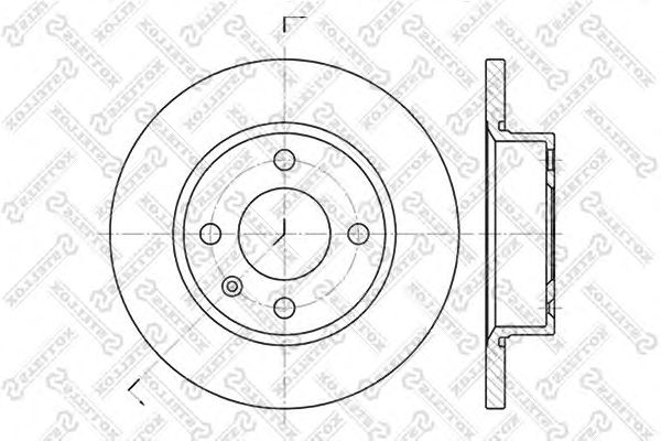 Купить STELLOX 60204305SX диск тормозной перед. 60204305SX