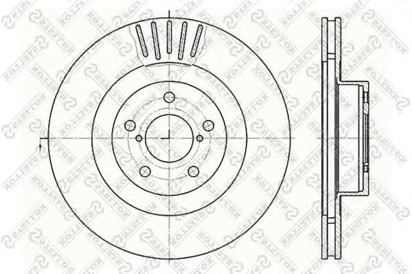 Купить STELLOX 60204412VSX Диск тормозной передний