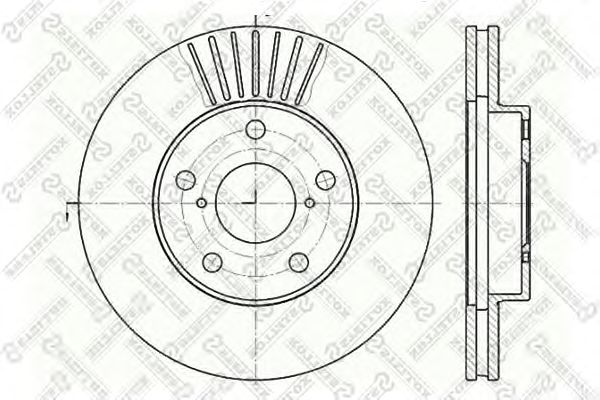 Купить STELLOX 60204578VSX диск тормозной передний\ Toyota RAV 4 all 00 60204578VSX