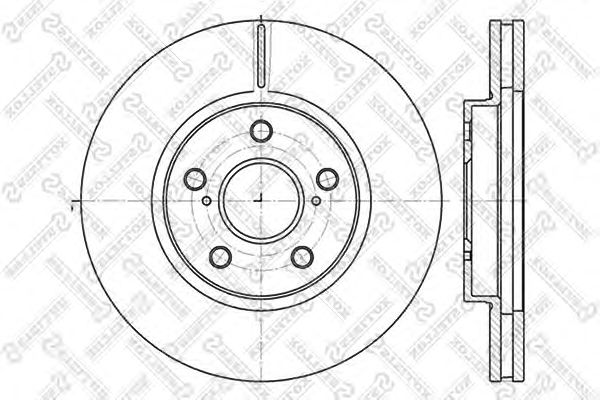 Купить STELLOX 60204592VSX диск тормозной передний\ Toyota Camry 2.4/3.0 V6 01 60204592VSX