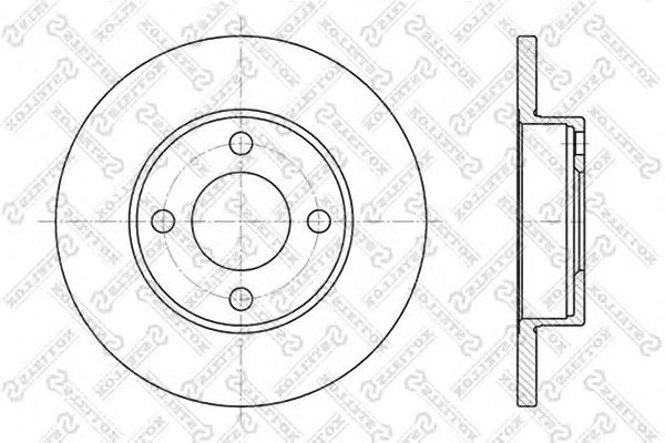 Купить STELLOX 6020-4718-SX Диск тормозной передн.