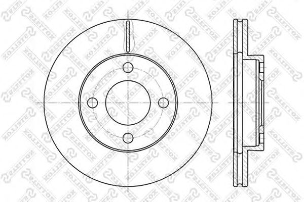 Купить STELLOX 60204719VSX Диск тормозной передний