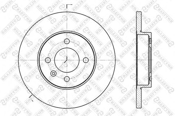 Купить STELLOX 60204728SX Диск торм. пер. VW Golf/Passat/Variant 1 | перед |