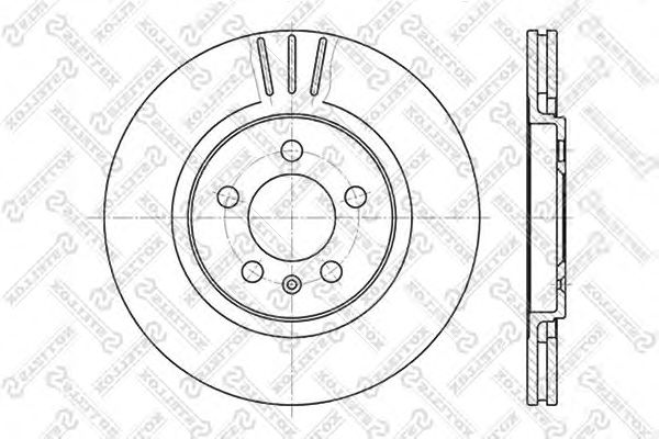 Купить STELLOX 6020-4735V-SX Диск тормозной передний
