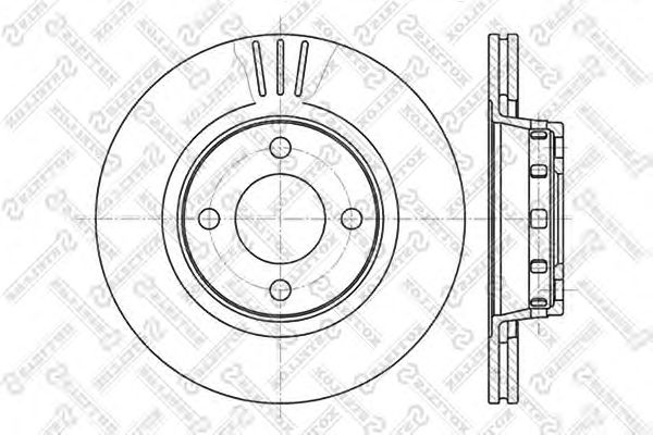 Купить STELLOX 60204740VSX диск тормозной перед. 60204740VSX