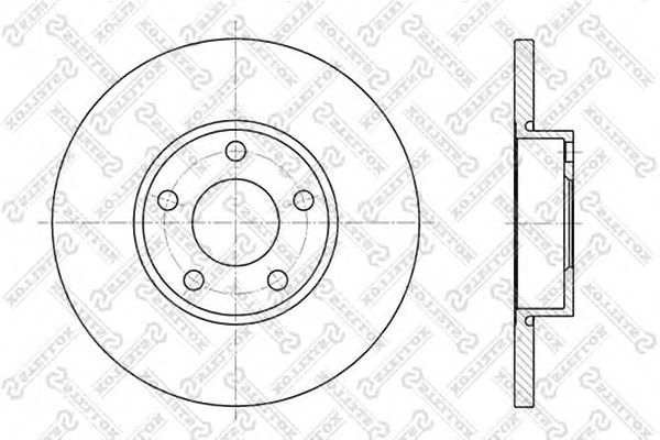 Купить STELLOX 60204742SX диск тормозной перед. 60204742SX