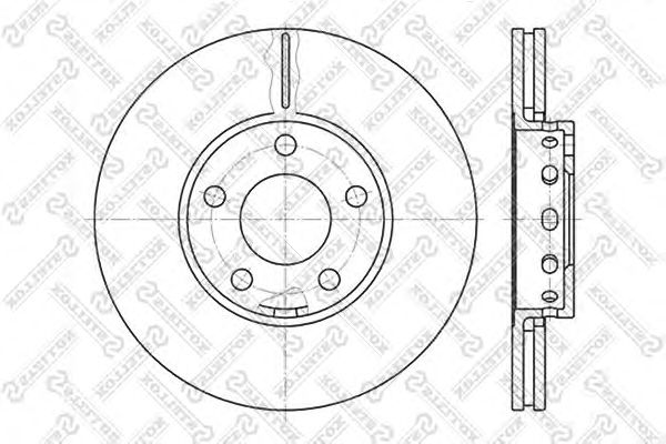 Купить STELLOX 6020-4743V-SX Диск тормозной передний