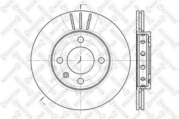 Купить STELLOX 6020-4756V-SX Диск тормозной передний