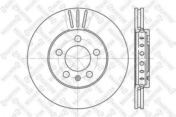 Купить STELLOX 60204758VSX Диск торм. пер. Audi A2/A3, VW Golf/Bora | перед |