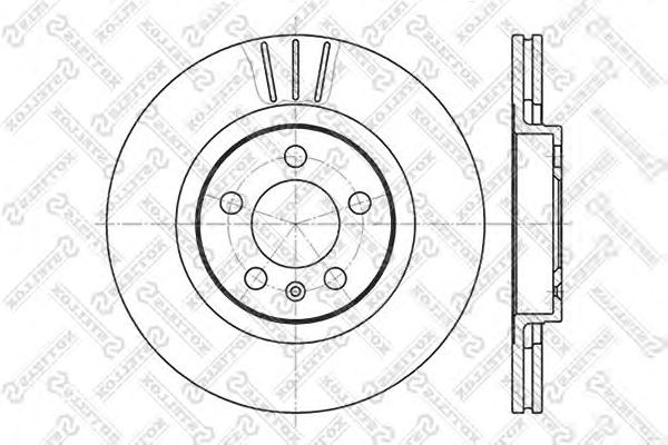 Купить STELLOX 6020-4759V-SX Диск тормозной передн.