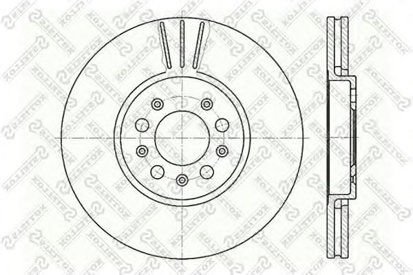 Купить STELLOX 6020-4760V-SX Диск тормозной передний