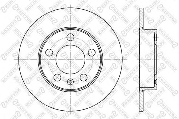Купить STELLOX 60204761SX диск тормозной задн. 60204761SX