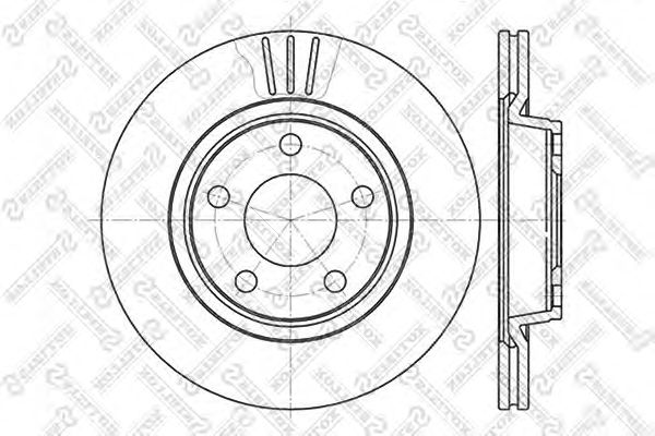Купить STELLOX 60204762VSX диск тормозной 60204762VSX