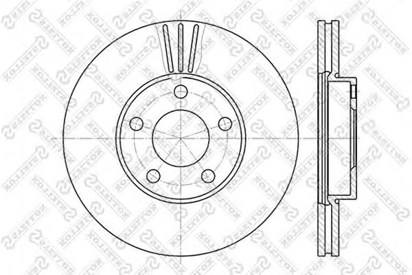 Купить STELLOX 60204765VSX диск тормозной перед. 60204765VSX