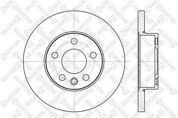 Купить STELLOX 6020-4766-SX Диск тормозной передн.