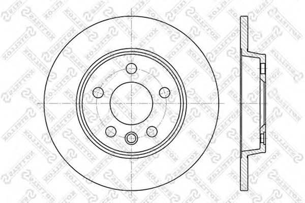 Купить STELLOX 6020-4767-SX Диск тормозной задний
