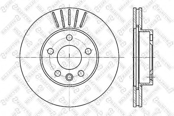 Купить STELLOX 60204768VSX Диск тормозной передний