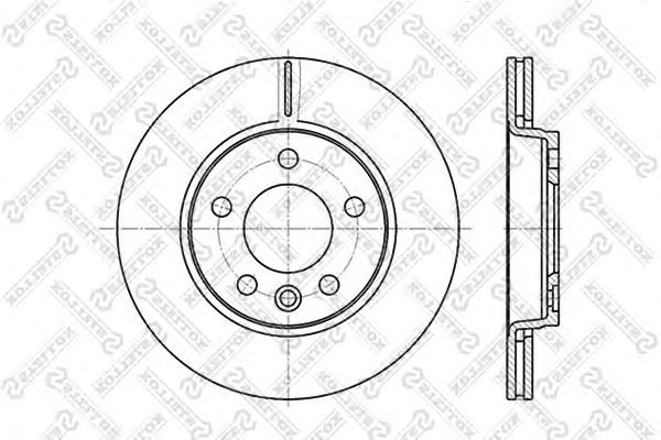 Купить STELLOX 6020-4797V-SX Диск тормозной задний