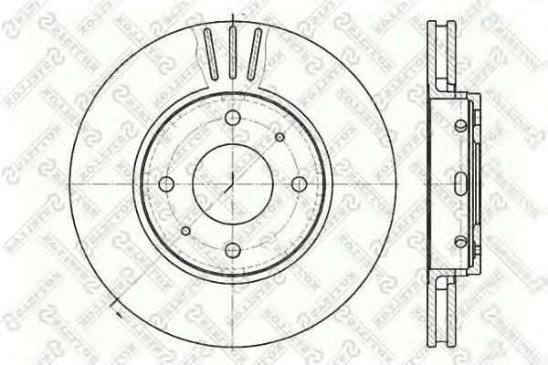 Купить STELLOX 6020-4839V-SX Диск тормозной передн.