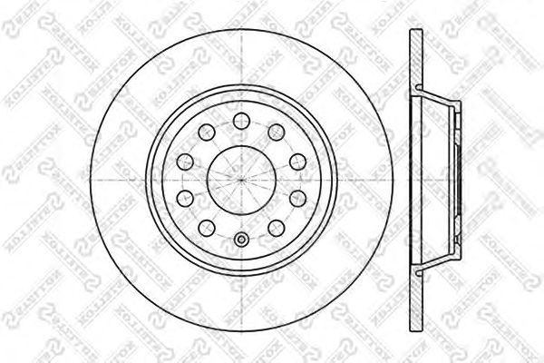 Купить STELLOX 6020-4840-SX Диск тормозной задн.