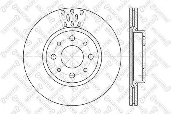 Купить STELLOX 6020-9921V-SX Диск тормозной передн.