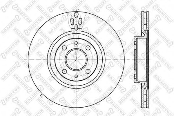 Купить STELLOX 6020-9923V-SX Диск тормозной передн.