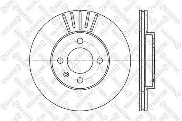 Купить STELLOX 60209934VSX диск тормозной перед. 60209934VSX