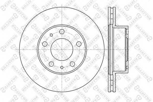 Купить STELLOX 6020-9945V-SX Диск тормозной передний