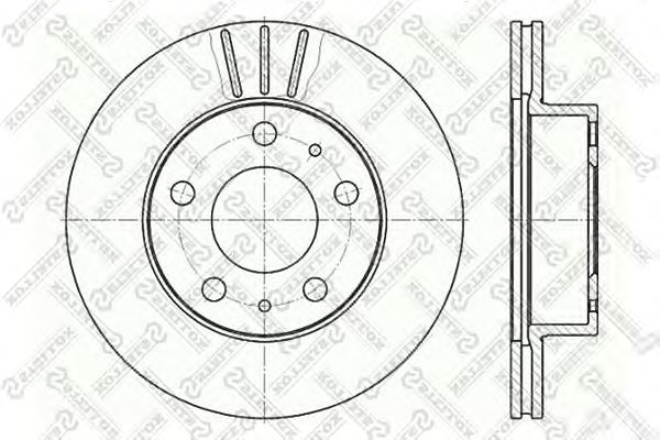 Купить STELLOX 6020-9946V-SX Диск тормозной передний