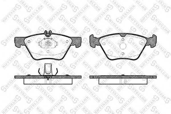 Купить STELLOX 612000BSX колодки дисковые п.\ MB W210 2.0T-3.2/2.5TD/2.7CDi 96-02/С208 2.0/2 612000BSX