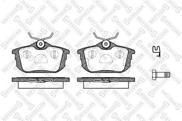 Купить STELLOX 616012SX колодки дисковые з.\ Smart Forfour 1.1/1.3/1.5 04 616012SX