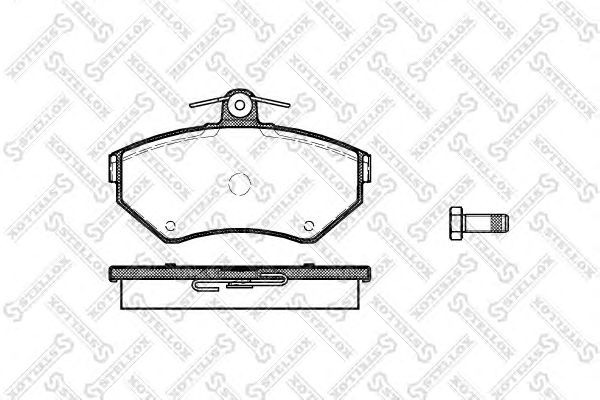 Купить STELLOX 642010BSX колодки дисковые п.\ VW Passat 1.6-2.3/1.9TD 96-00,Audi A4 1.6/1.8/ 642010BSX
