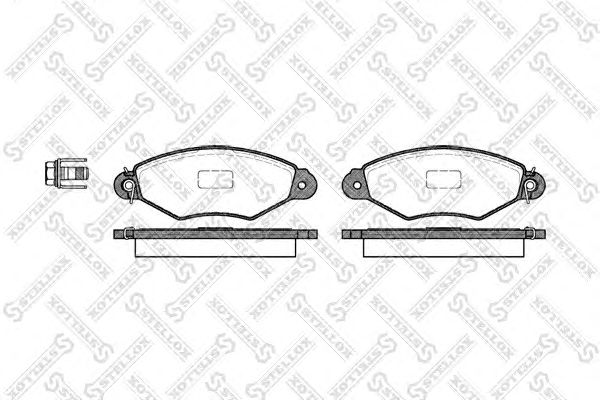 Купить STELLOX 654000BSX колодки дисковые п. с антискр. пл.\ Citroen Xsara 1.4i 98-05,Peugeo 654000BSX