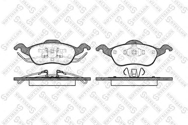 Купить STELLOX 702000BSX колодки дисковые п. с антискр. пл.\ Ford Focus 1.4 16V/1.8 16V/2.0 702000BSX