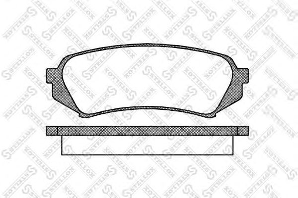 Купить STELLOX 715010BSX колодки дисковые п. с антискрип. пластинами\ Nissan Primera 1.6i-2. 715010BSX