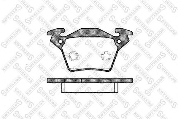 Купить STELLOX 728000BSX колодки дисковые задн. \MB 638 Vito 108CDi-114 2.0/2.3/2.2CDi/2.3TD 728000BSX