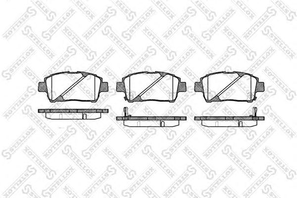 Купить STELLOX 751002BSX колодки дисковые торм. перед. 751002BSX