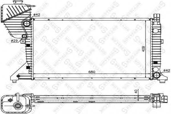 Купить STELLOX 8103338SX Радиатор охлаждения 8103338SX