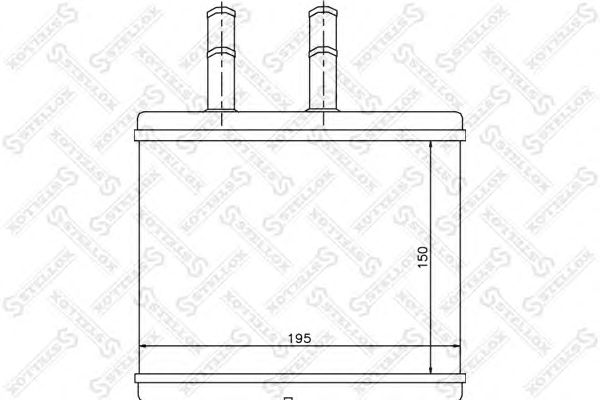 Купить STELLOX 8205014SX Радиатор печки Chevrolet Aveo