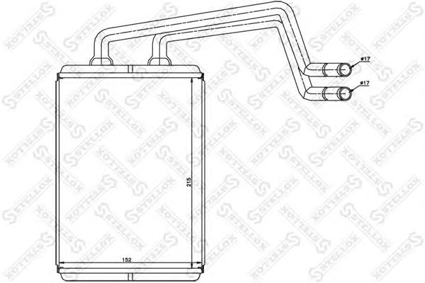 Купить STELLOX 8205017SX радиатор печки 8205017SX
