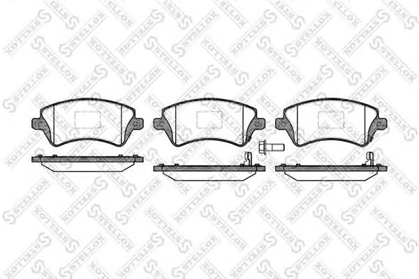 Купить STELLOX 833012BSX колодки дисковые п. с антискр. пл.\ Toyota Corolla 1.4/1.6 WTi/2.0D 833012BSX