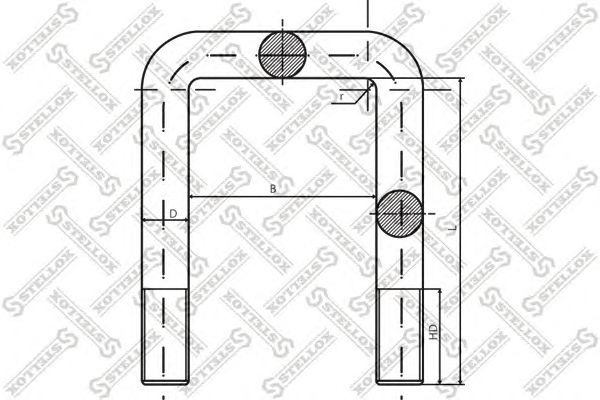 Купить STELLOX 8464185SX Стремянка рессоры 8464185SX