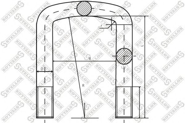 Купить STELLOX 84-64605-SX Стремянка с гайкой 81xM16x1.5x355-U HD95-B05 MAN