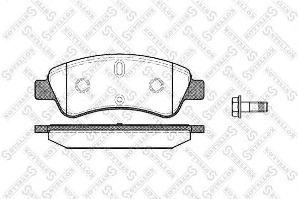 Купить STELLOX 851010BSX колодки дисковые п.\ Peugeot 206/207/307, Citroen Xsara/Berlingo/C3 851010BSX